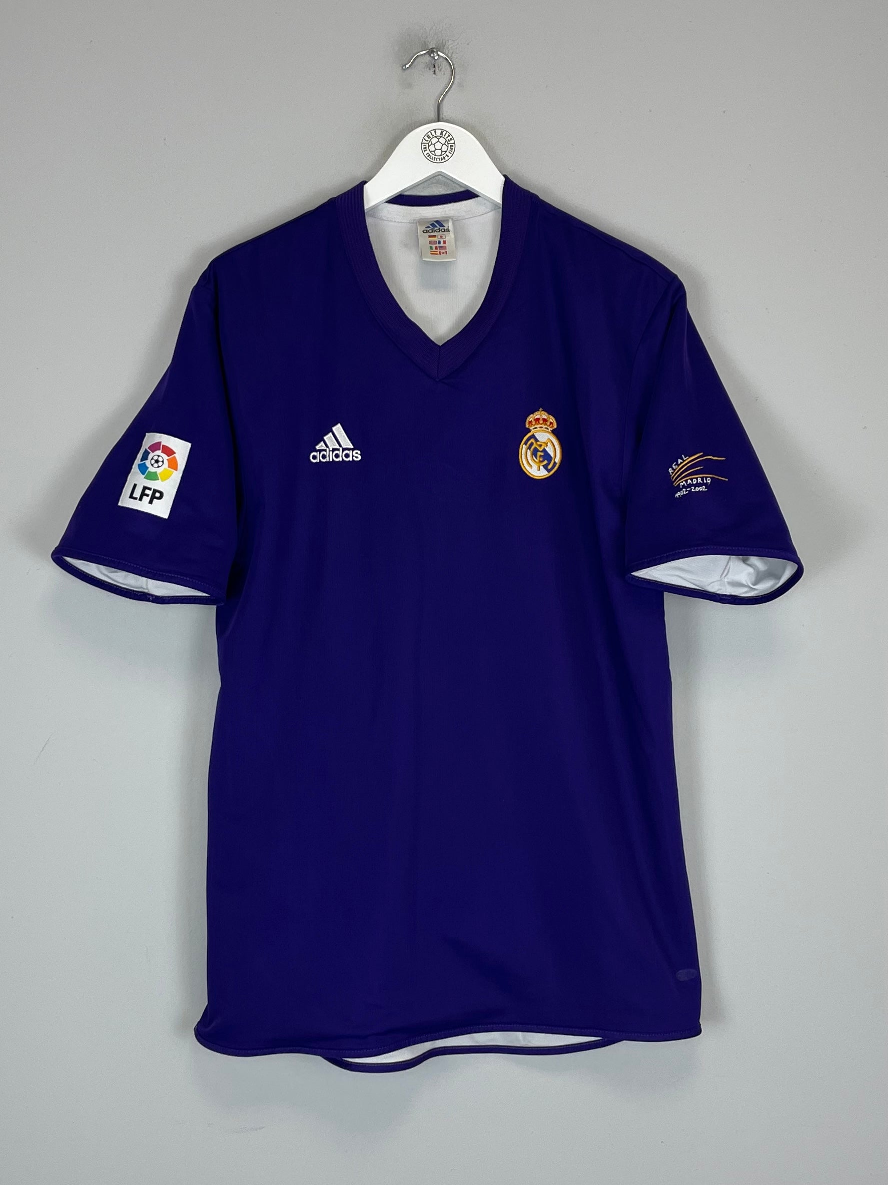 Shop 2001/02 REAL MADRID ZIDANE #5 *CENTENARY* THIRD SHIRT (L) ADIDAS, classic football shirts, vintage football shirts & retro soccer jerseys at Cult Kits