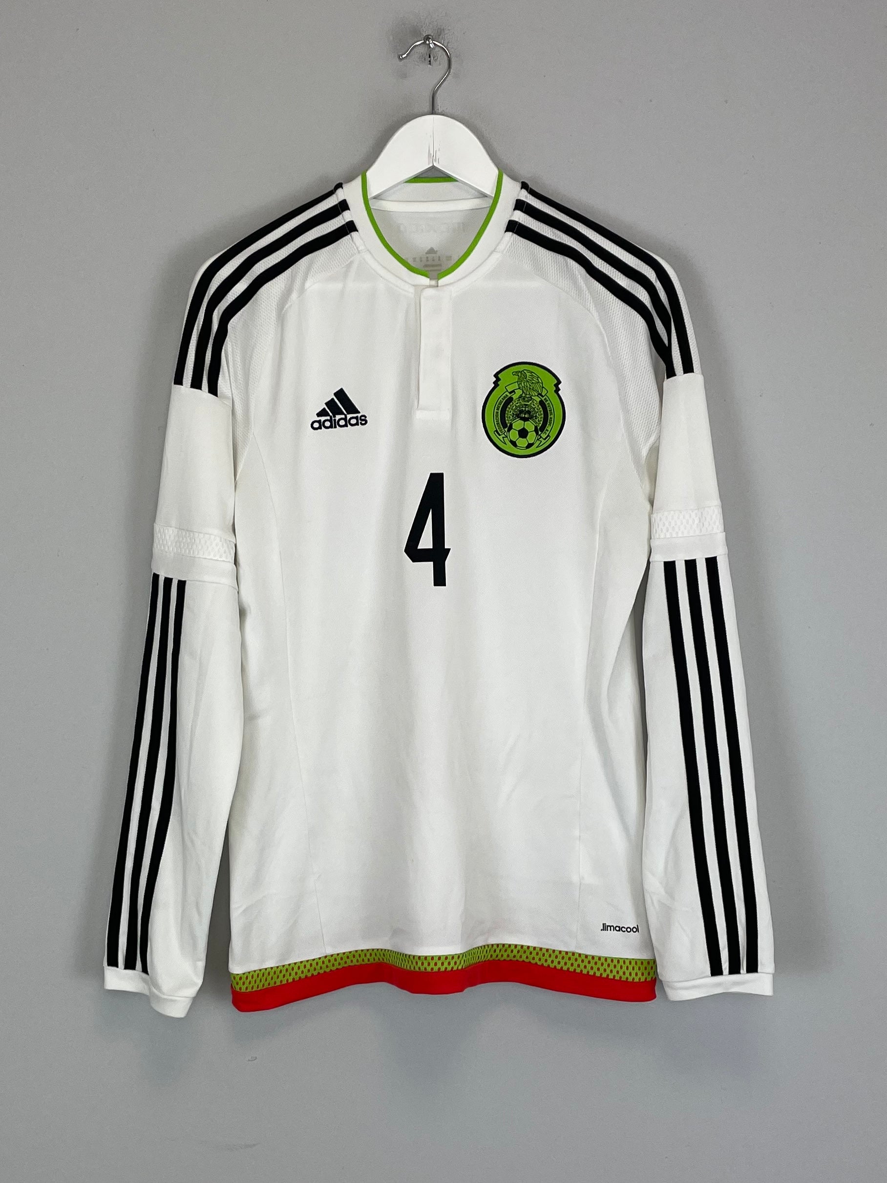 Shop 2014/15 MEXICO R.MARQUEZ #4 L/S AWAY SHIRT (M) ADIDAS, classic football shirts, vintage football shirts & retro soccer jerseys at Cult Kits