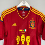 Shop 2012 SPAIN EURO FINAL SHIRT (M) ADIDAS, classic football shirts, vintage football shirts & retro soccer jerseys at Cult Kits