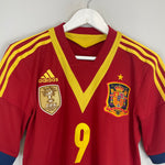 Shop 2013/14 SPAIN TORRES #9 HOME SHIRT (S) ADIDAS, classic football shirts, vintage football shirts & retro soccer jerseys at Cult Kits