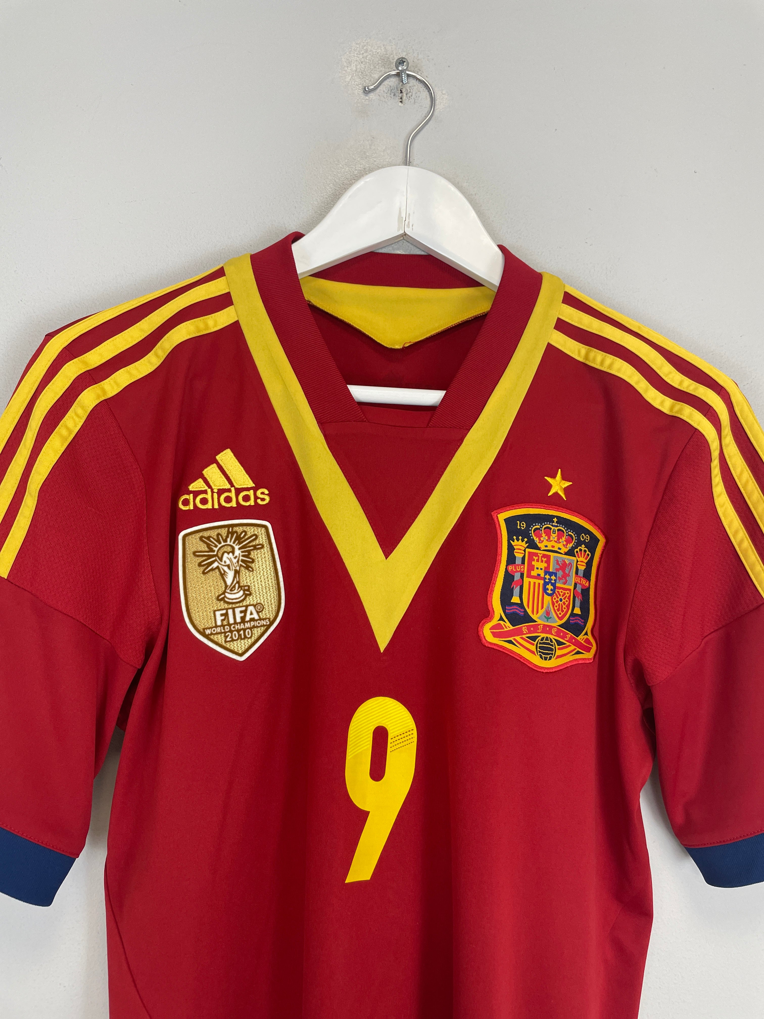 Shop 2013/14 SPAIN TORRES #9 HOME SHIRT (S) ADIDAS, classic football shirts, vintage football shirts & retro soccer jerseys at Cult Kits