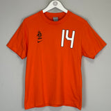 Shop 2014 NETHERLANDS T-SHIRT (M) NIKE, classic football shirts, vintage football shirts & retro soccer jerseys at Cult Kits