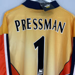 Shop 1997/98 SHEFFIELD WEDNESDAY PRESSMAN #1 *BNWT* GK SHIRT (XL) PUMA, classic football shirts, vintage football shirts & retro soccer jerseys at Cult Kits