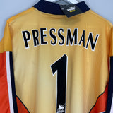 Shop 1997/98 SHEFFIELD WEDNESDAY PRESSMAN #1 *BNWT* GK SHIRT (XL) PUMA, classic football shirts, vintage football shirts & retro soccer jerseys at Cult Kits