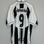 Shop 2000 SANTOS #9 HOME SHIRT (XL) UMBRO, classic football shirts, vintage football shirts & retro soccer jerseys at Cult Kits