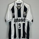Shop 2000 SANTOS #9 HOME SHIRT (XL) UMBRO, classic football shirts, vintage football shirts & retro soccer jerseys at Cult Kits