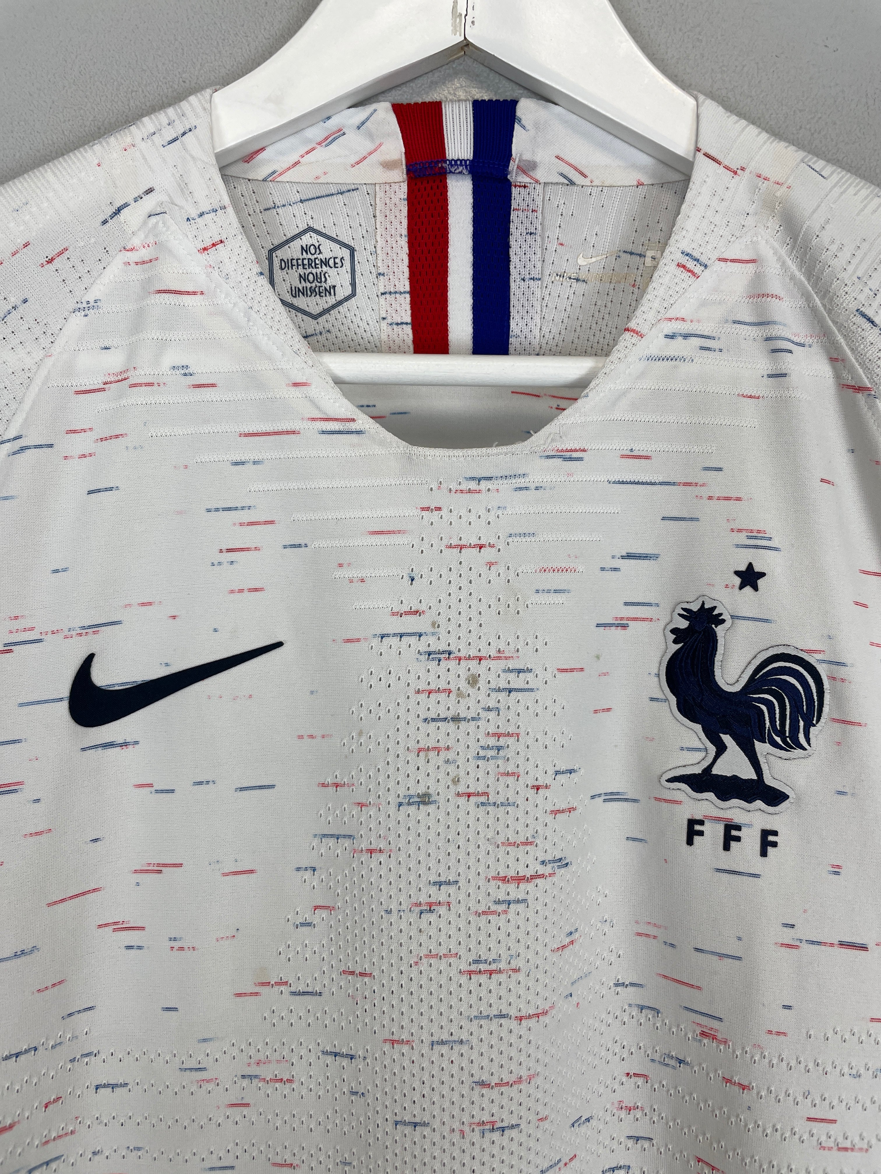 Shop 2018/19 FRANCE *PLAYER ISSUE* AWAY SHIRT (S) NIKE, classic football shirts, vintage football shirts & retro soccer jerseys at Cult Kits