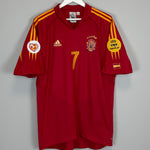 Shop 2004/06 SPAIN RAUL #7 HOME SHIRT (XL) ADIDAS, classic football shirts, vintage football shirts & retro soccer jerseys at Cult Kits