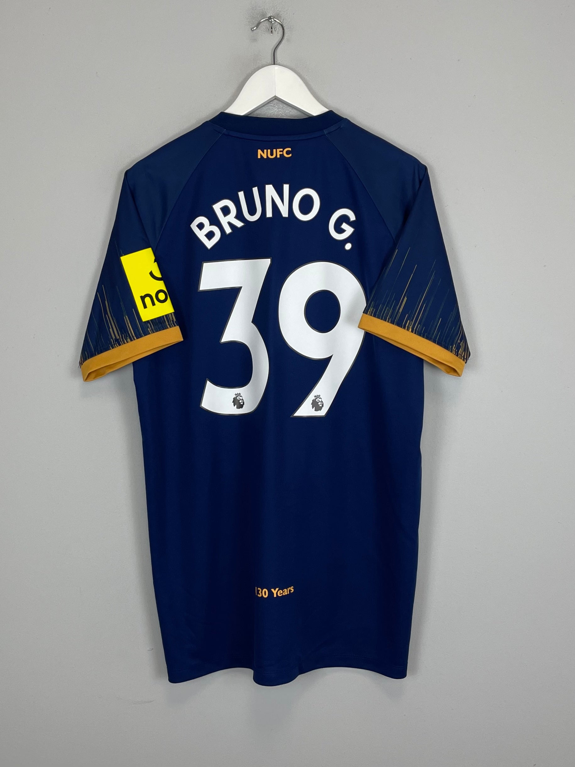 Shop 2022/23 NEWCASTLE UNITED BRUNO G. #39 AWAY SHIRT (XL) CASTORE, classic football shirts, vintage football shirts & retro soccer jerseys at Cult Kits