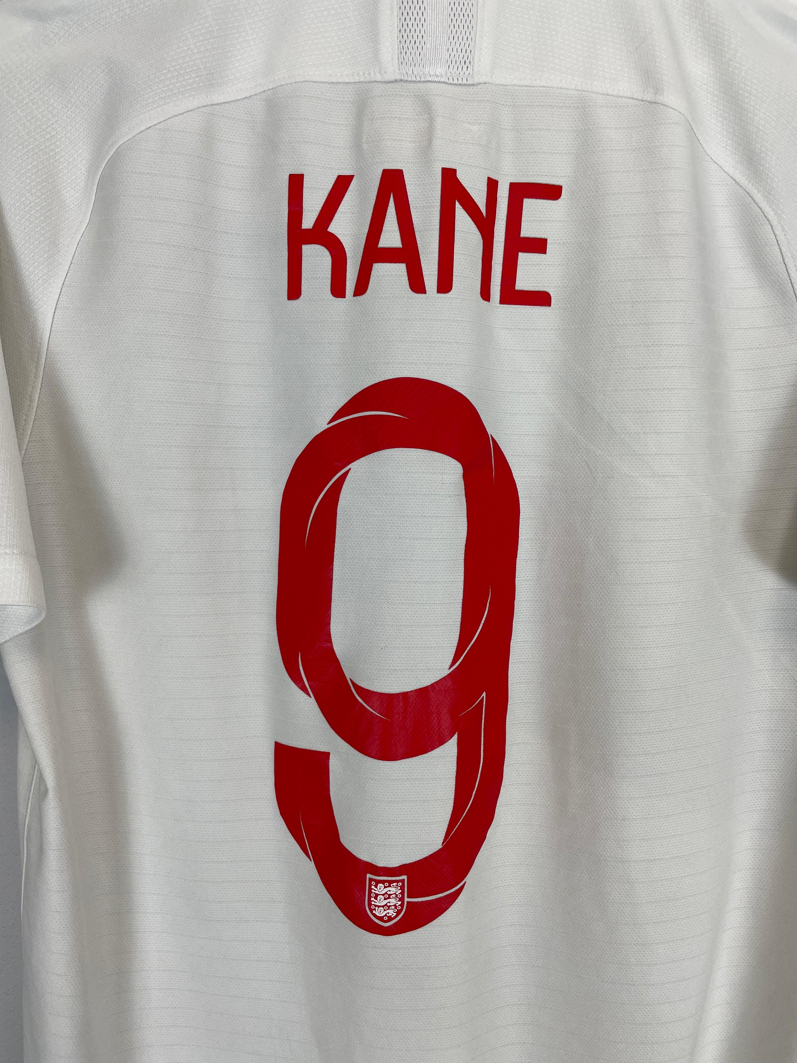 Shop 2018 ENGLAND KANE #9 HOME SHIRT (M) NIKE, classic football shirts, vintage football shirts & retro soccer jerseys at Cult Kits