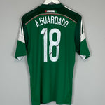 Shop 2014/15 MEXICO A.GUARDADO #18 HOME SHIRT (M) ADIDAS, classic football shirts, vintage football shirts & retro soccer jerseys at Cult Kits