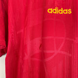 Shop 1996/98 SPAIN HOME SHIRT (M) ADIDAS, classic football shirts, vintage football shirts & retro soccer jerseys at Cult Kits