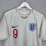 Shop 2018 ENGLAND KANE #9 HOME SHIRT (M) NIKE, classic football shirts, vintage football shirts & retro soccer jerseys at Cult Kits