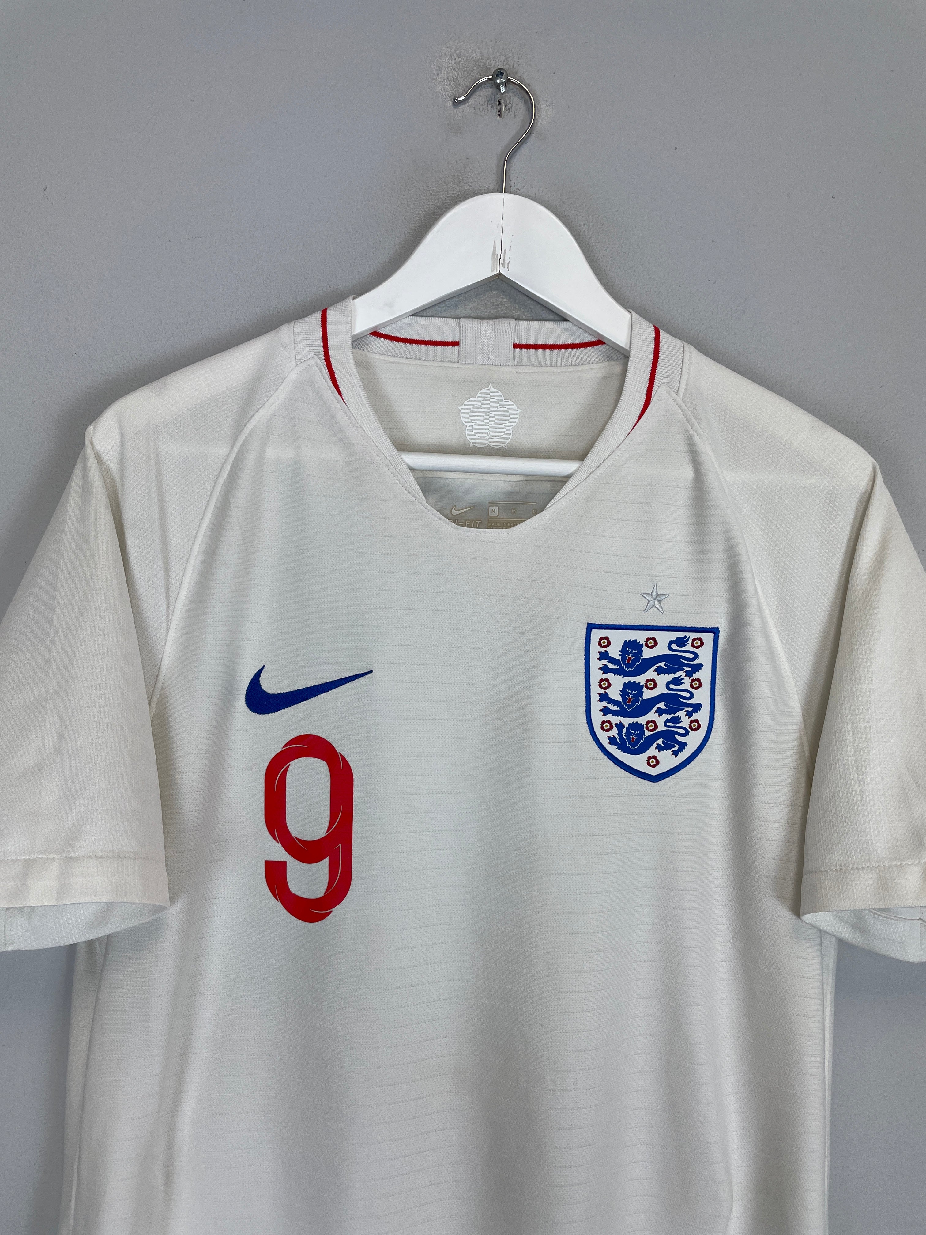 Shop 2018 ENGLAND KANE #9 HOME SHIRT (M) NIKE, classic football shirts, vintage football shirts & retro soccer jerseys at Cult Kits