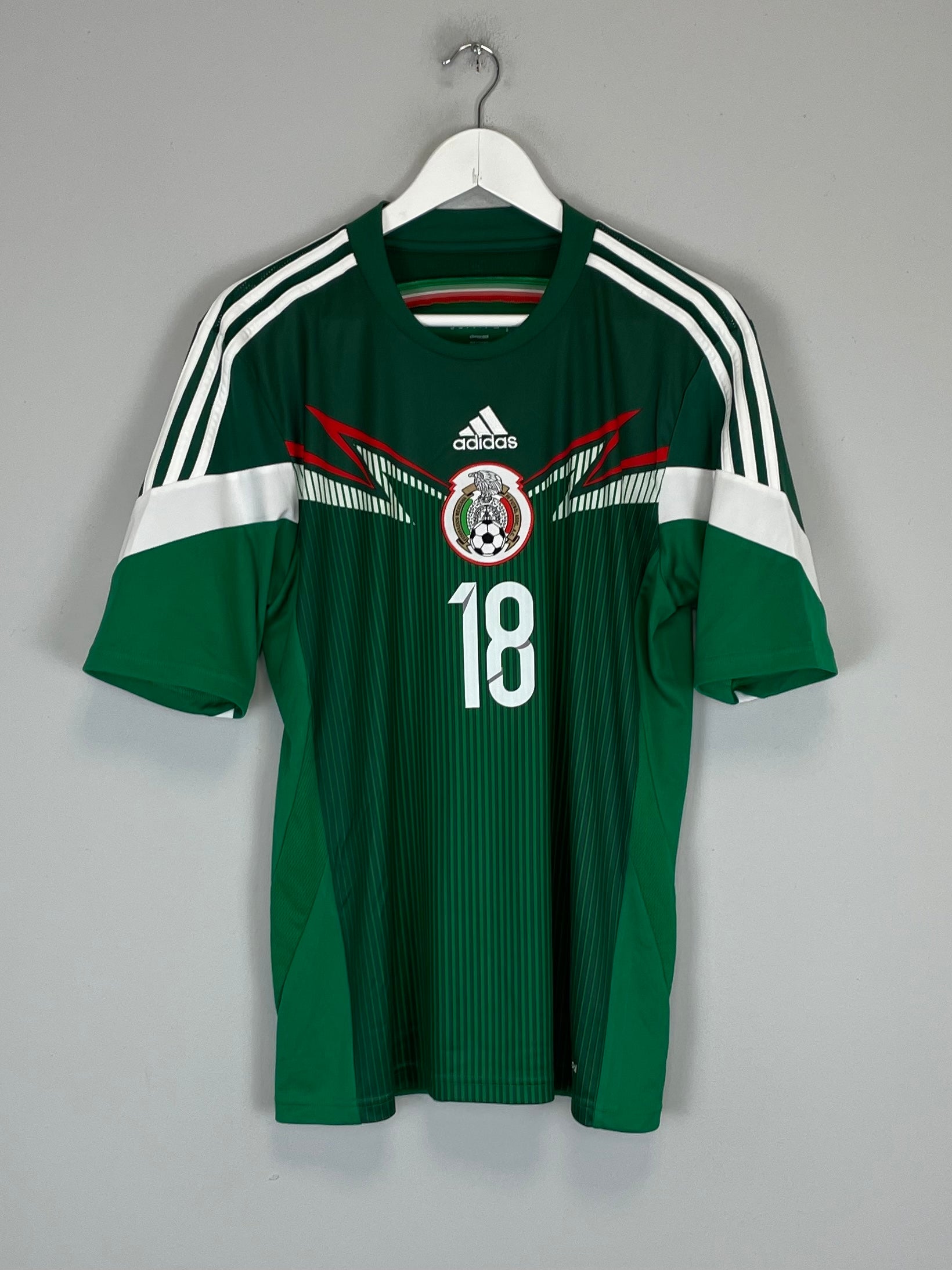 Shop 2014/15 MEXICO A.GUARDADO #18 HOME SHIRT (M) ADIDAS, classic football shirts, vintage football shirts & retro soccer jerseys at Cult Kits