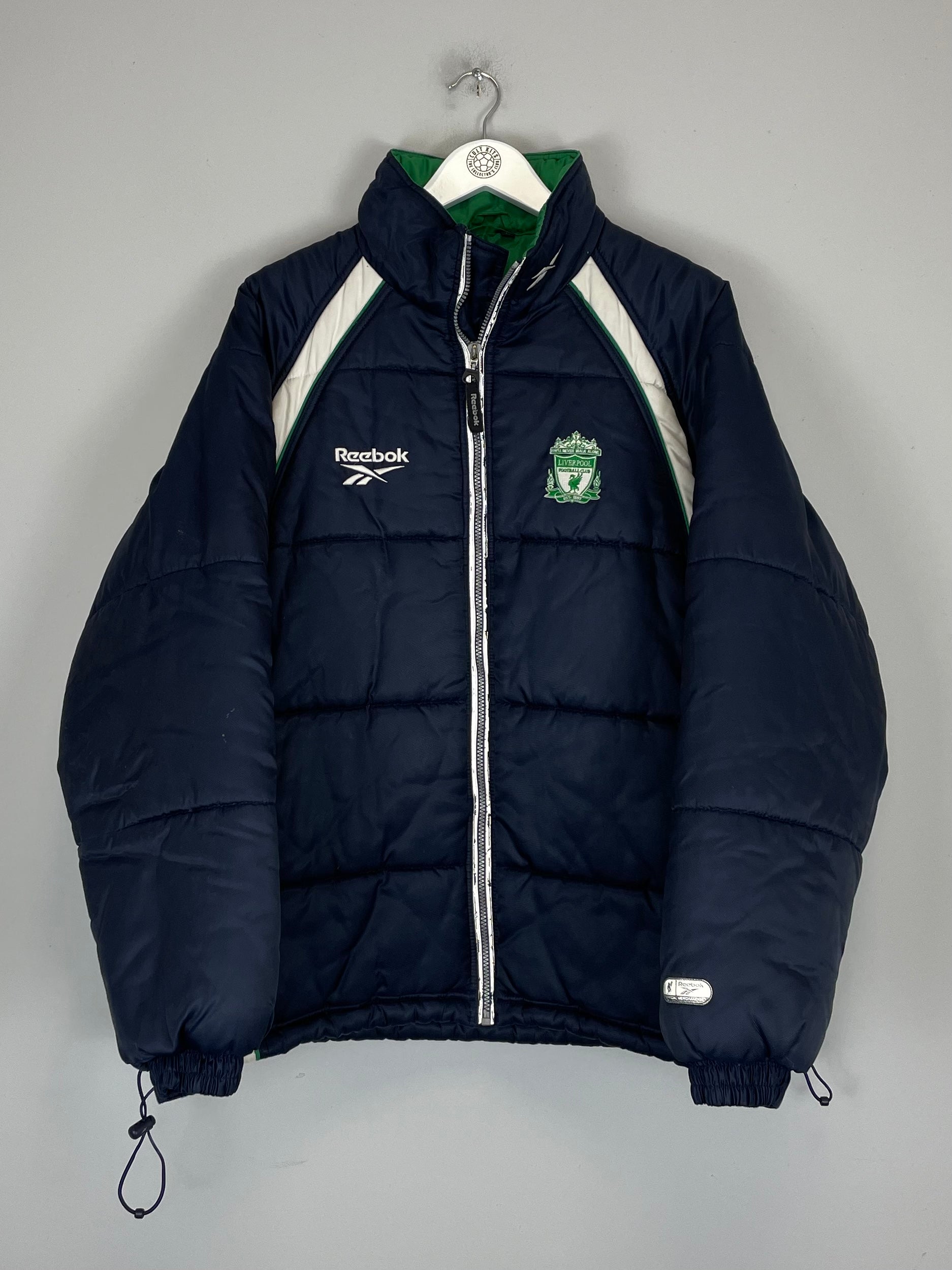 Shop 1999/00 LIVERPOOL PADDED COAT (L) REEBOK, classic football shirts, vintage football shirts & retro soccer jerseys at Cult Kits