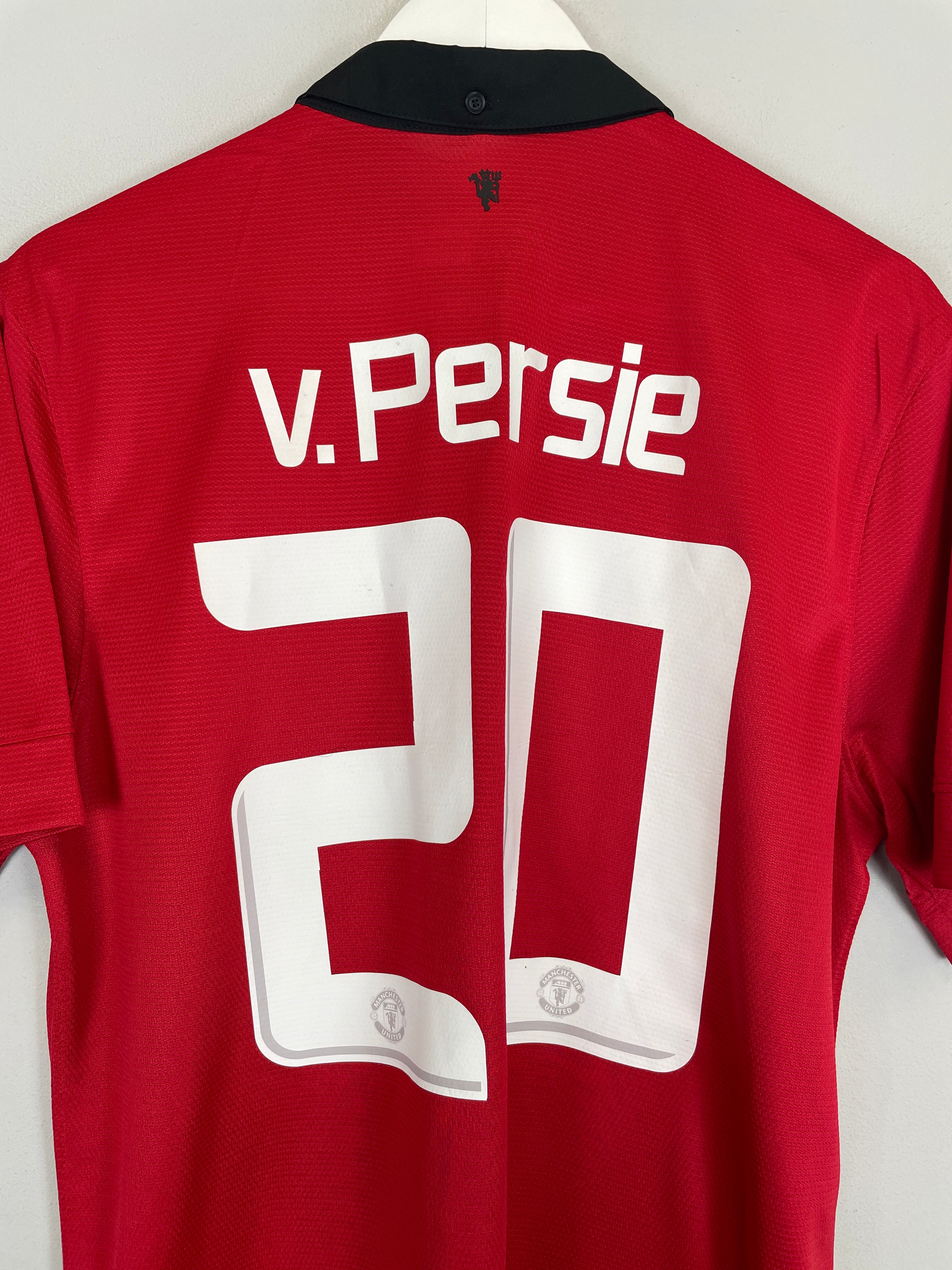 Shop 2013/14 MANCHESTER UNITED V.PERSIE #20 HOME SHIRT (L) NIKE, classic football shirts, vintage football shirts & retro soccer jerseys at Cult Kits