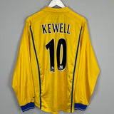Shop 2000/02 LEEDS UNITED KEWELL #10 L/S AWAY SHIRT (L) NIKE, classic football shirts, vintage football shirts & retro soccer jerseys at Cult Kits