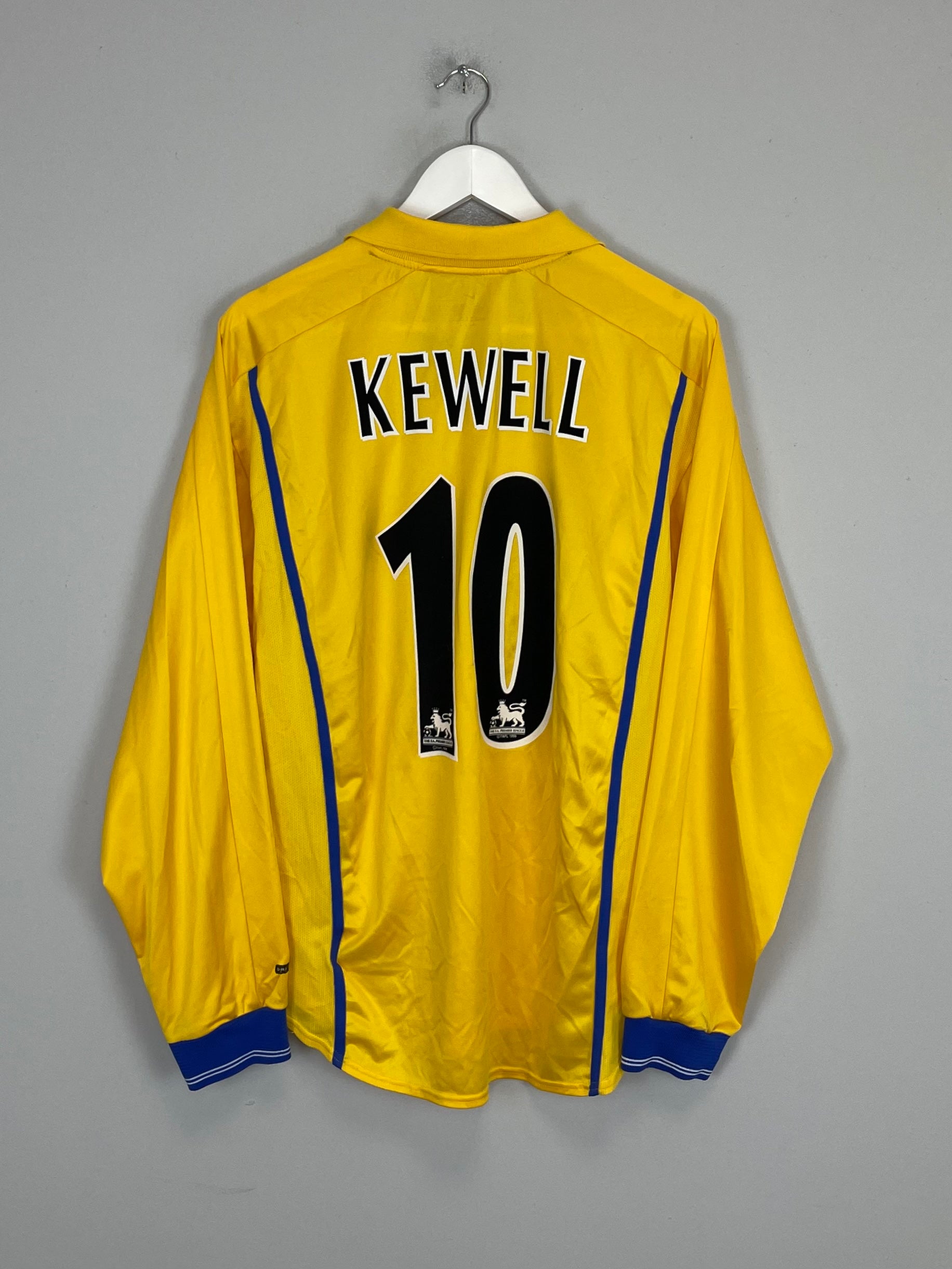 Shop 2000/02 LEEDS UNITED KEWELL #10 L/S AWAY SHIRT (L) NIKE, classic football shirts, vintage football shirts & retro soccer jerseys at Cult Kits