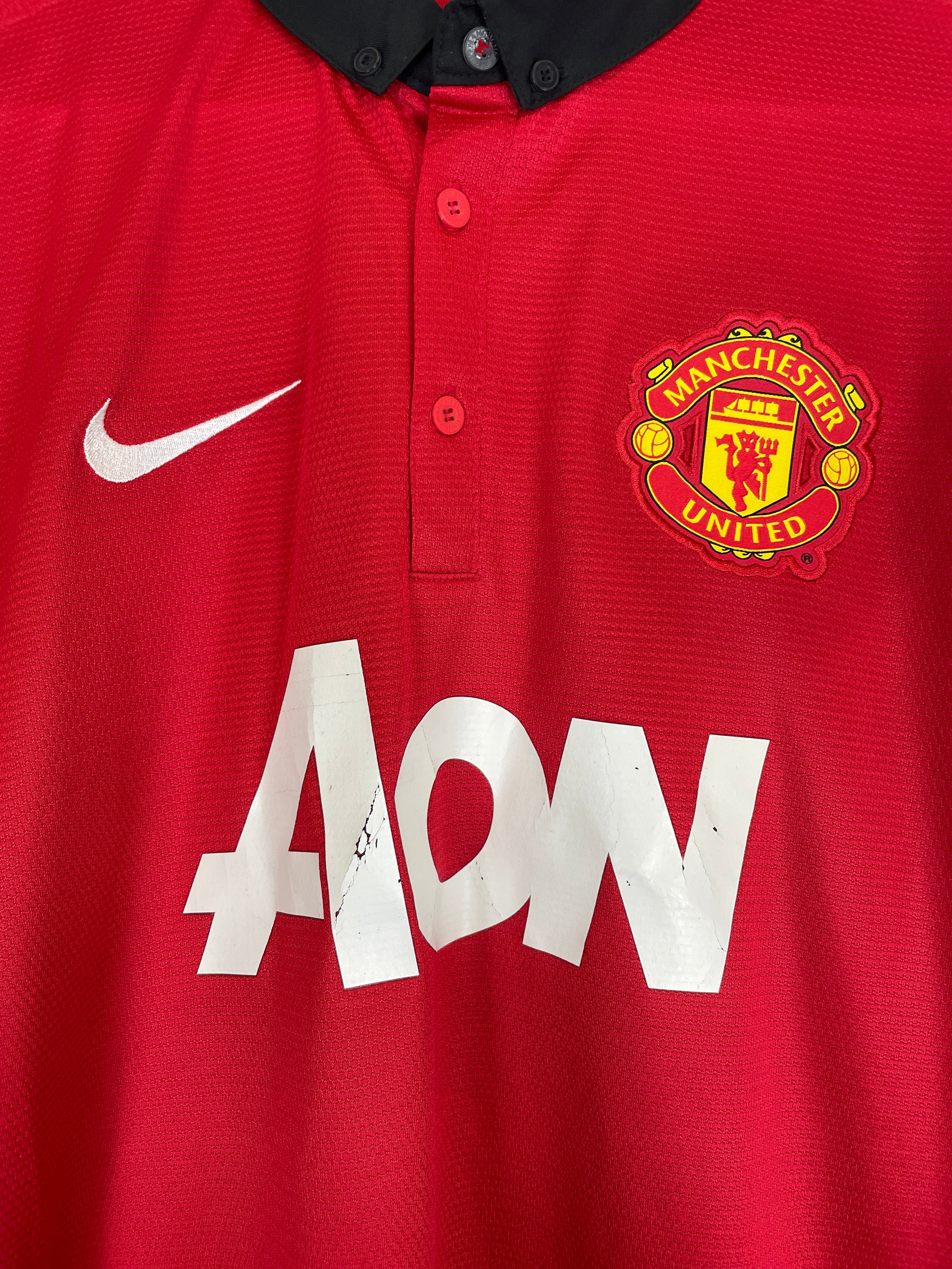Shop 2013/14 MANCHESTER UNITED V.PERSIE #20 HOME SHIRT (L) NIKE, classic football shirts, vintage football shirts & retro soccer jerseys at Cult Kits
