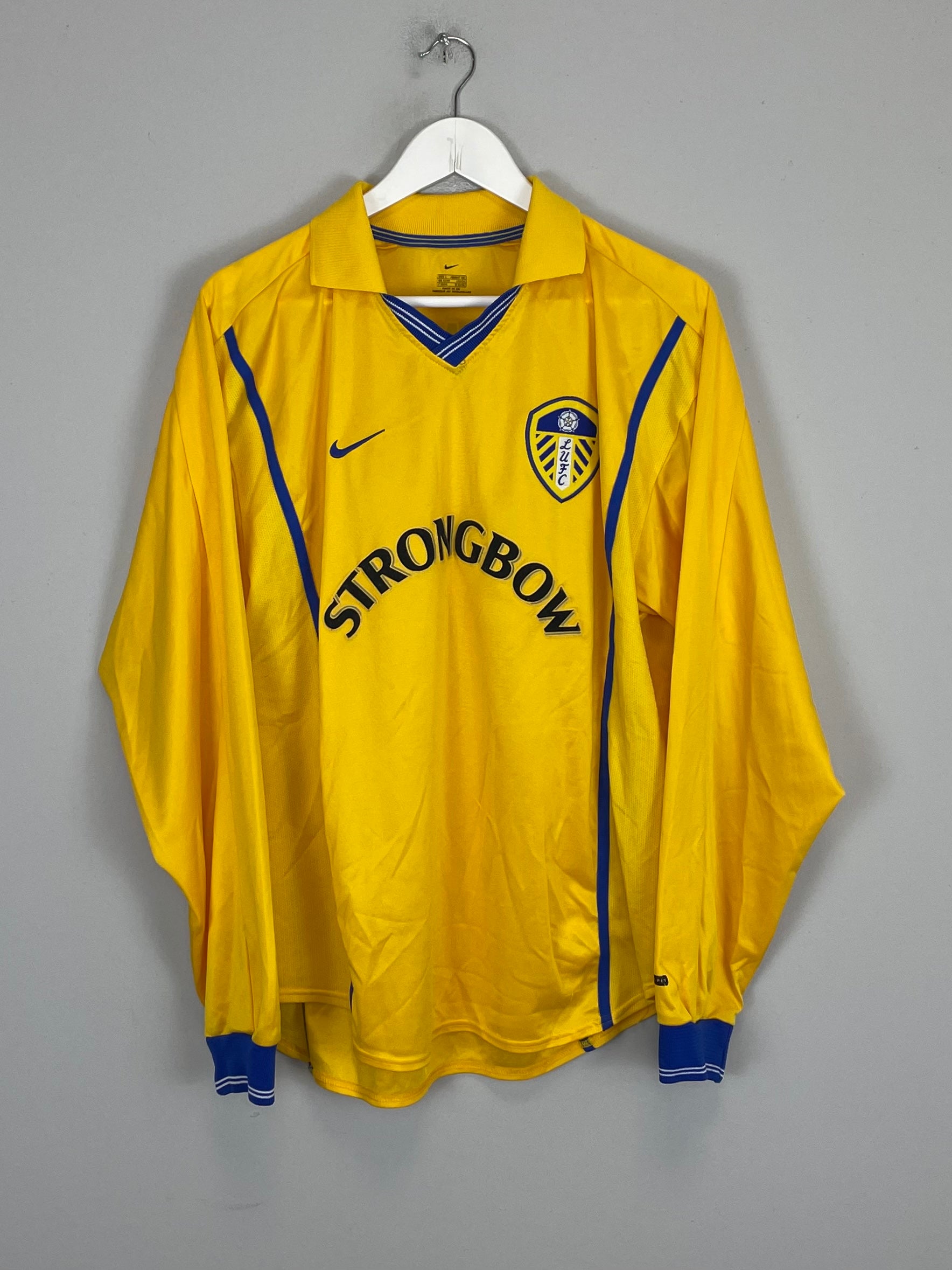 Shop 2000/02 LEEDS UNITED KEWELL #10 L/S AWAY SHIRT (L) NIKE, classic football shirts, vintage football shirts & retro soccer jerseys at Cult Kits