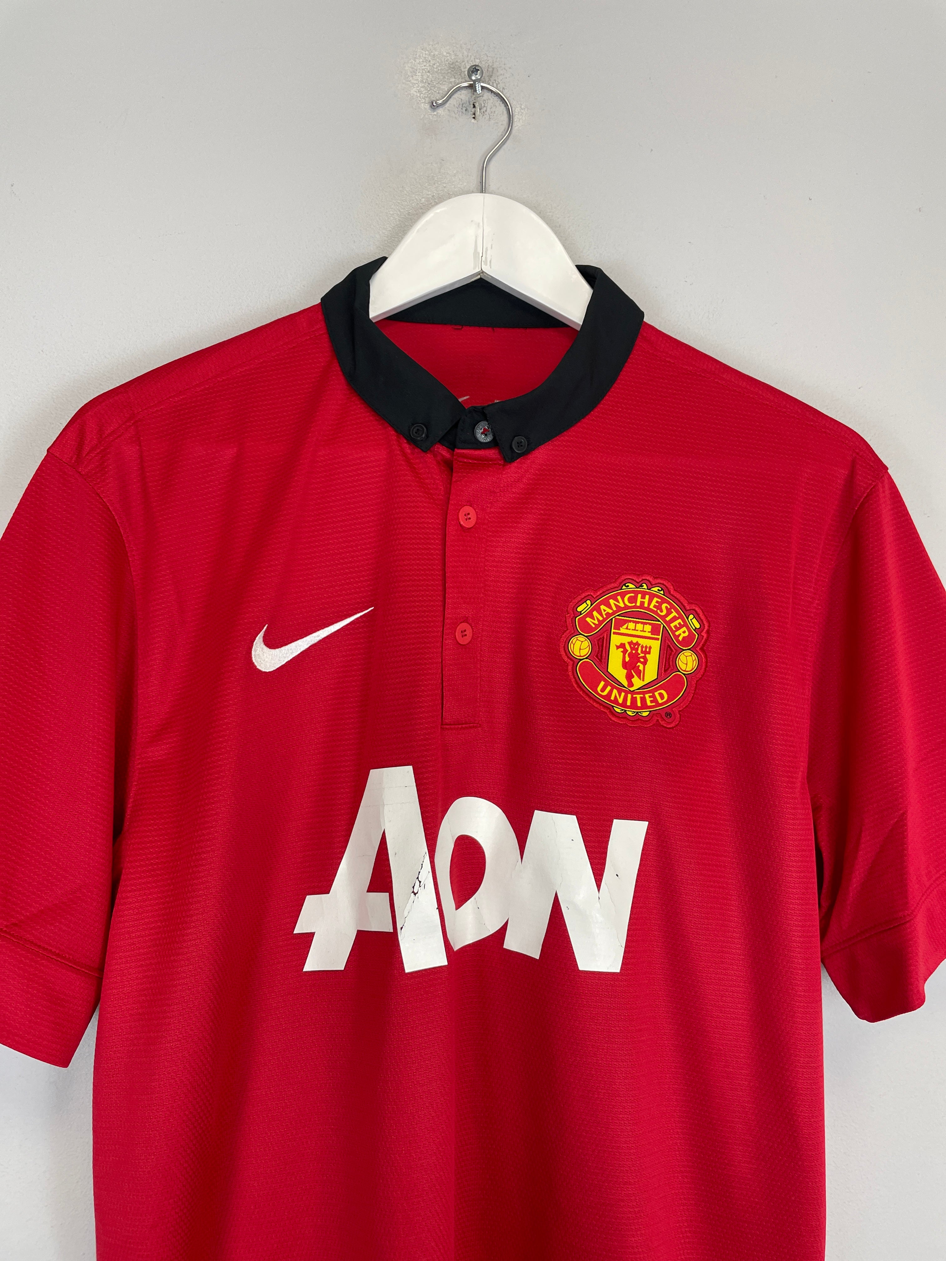 Shop 2013/14 MANCHESTER UNITED V.PERSIE #20 HOME SHIRT (L) NIKE, classic football shirts, vintage football shirts & retro soccer jerseys at Cult Kits
