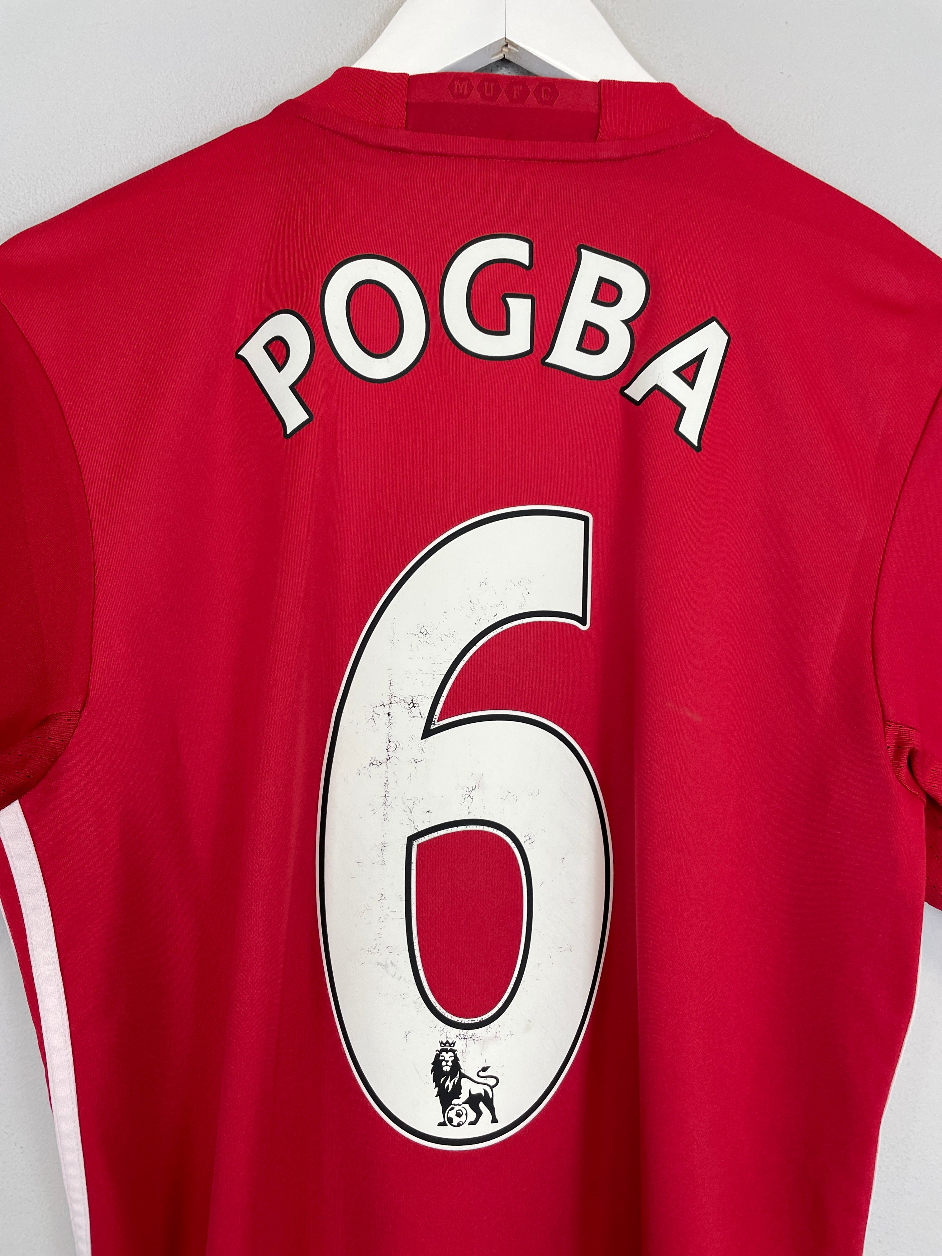 Shop 2016/17 MANCHESTER UNITED POGBA #6 HOME SHIRT (S) ADIDAS, classic football shirts, vintage football shirts & retro soccer jerseys at Cult Kits