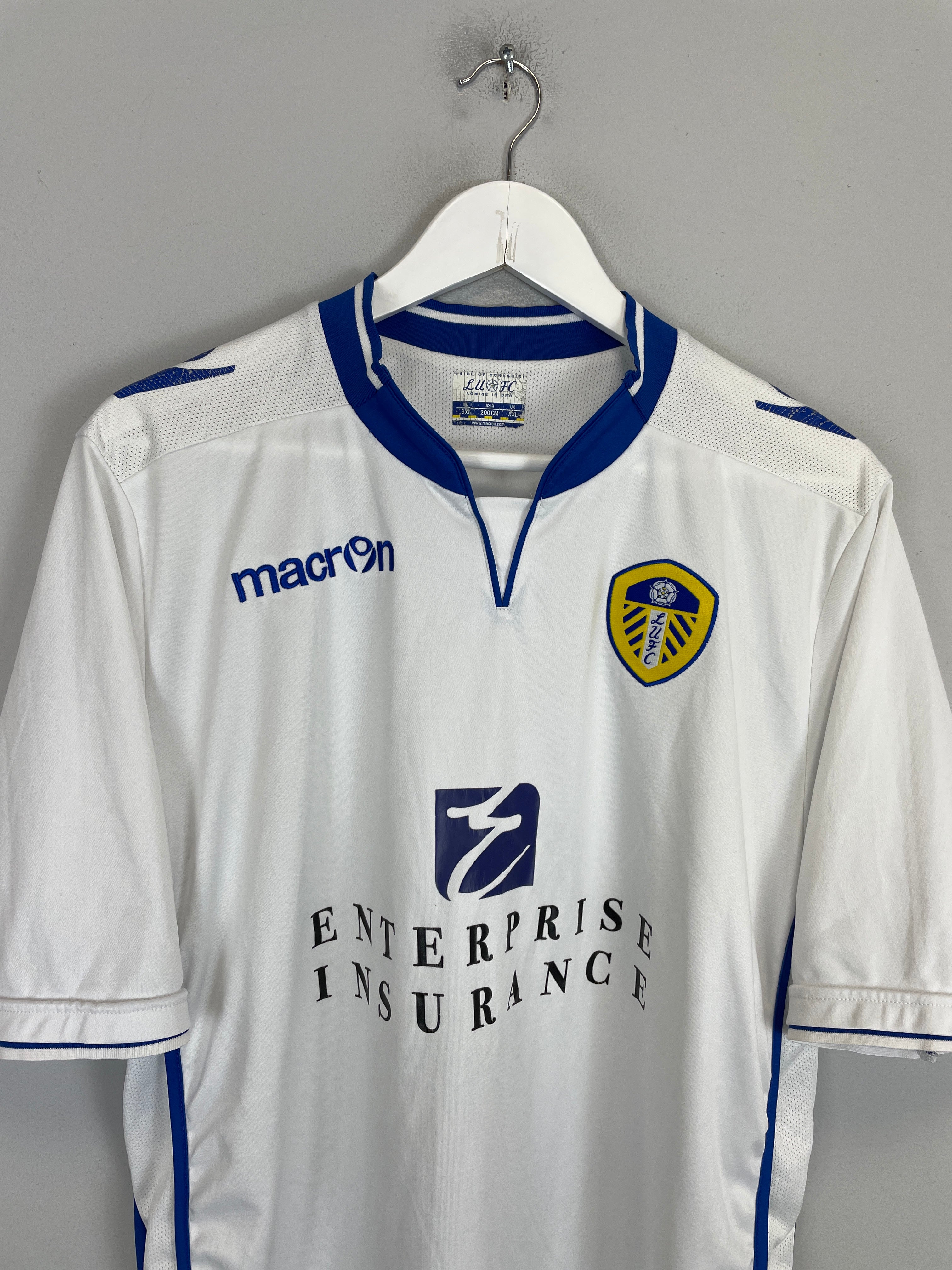Shop 2012/13 LEEDS UNITED HOME SHIRT (XXL) MACRON, classic football shirts, vintage football shirts & retro soccer jerseys at Cult Kits