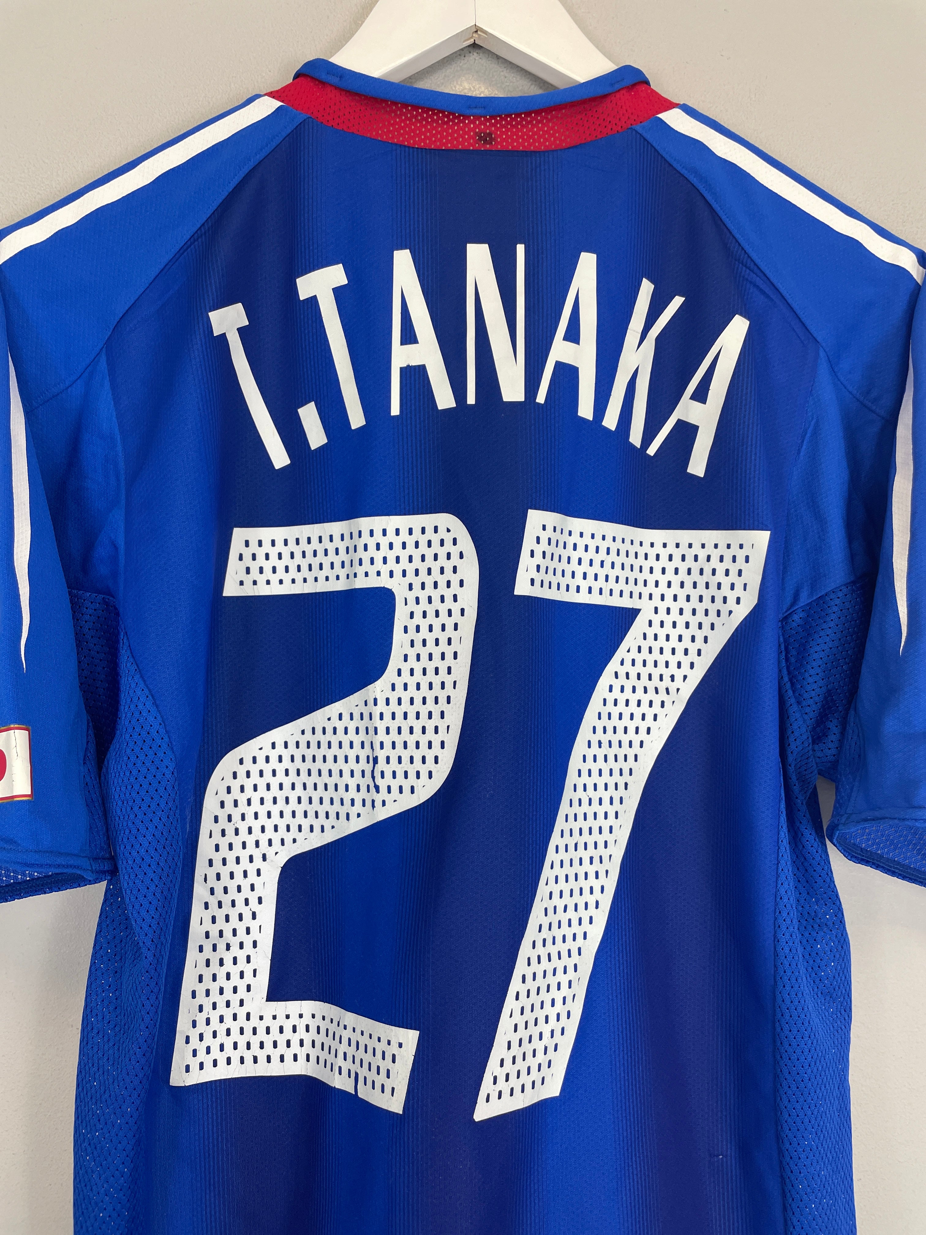 Shop 2004/05 JAPAN T.TANAKA #27 *PLAYER ISSUE* HOME SHIRT (S) ADIDAS, classic football shirts, vintage football shirts & retro soccer jerseys at Cult Kits