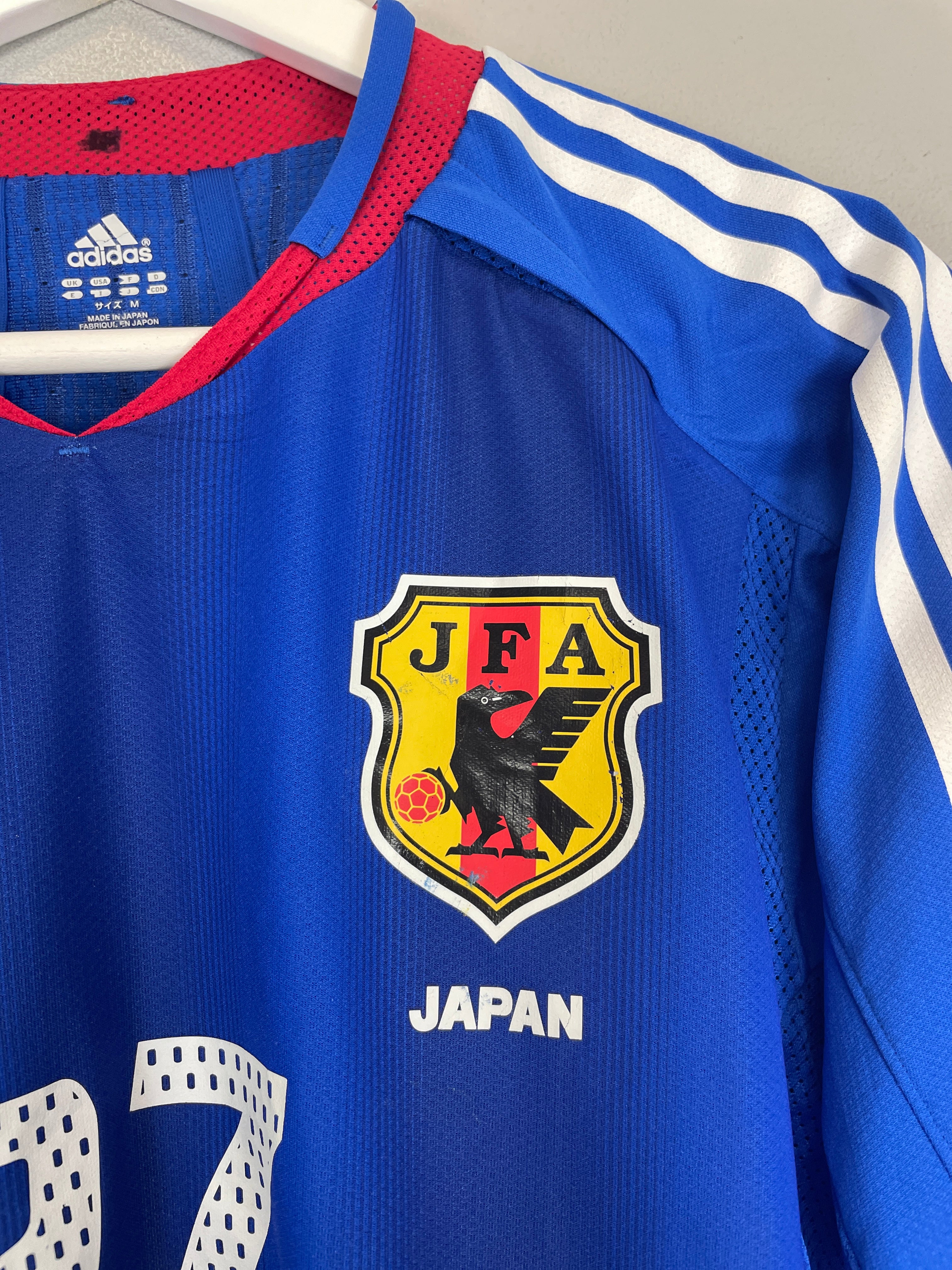 Shop 2004/05 JAPAN T.TANAKA #27 *PLAYER ISSUE* HOME SHIRT (S) ADIDAS, classic football shirts, vintage football shirts & retro soccer jerseys at Cult Kits
