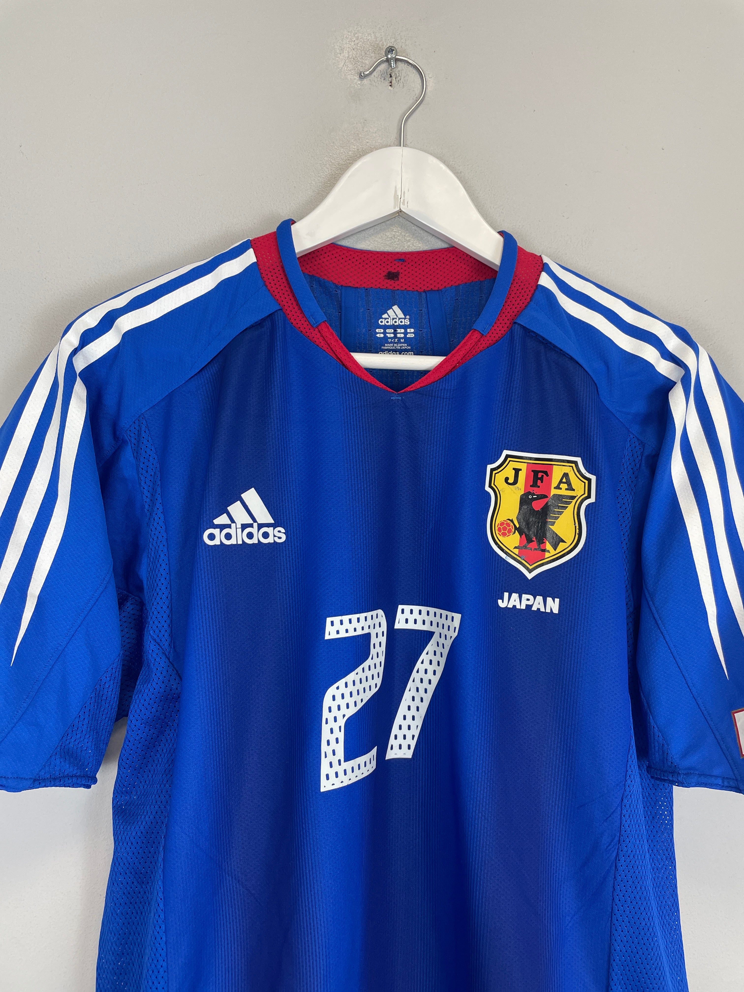 Shop 2004/05 JAPAN T.TANAKA #27 *PLAYER ISSUE* HOME SHIRT (S) ADIDAS, classic football shirts, vintage football shirts & retro soccer jerseys at Cult Kits