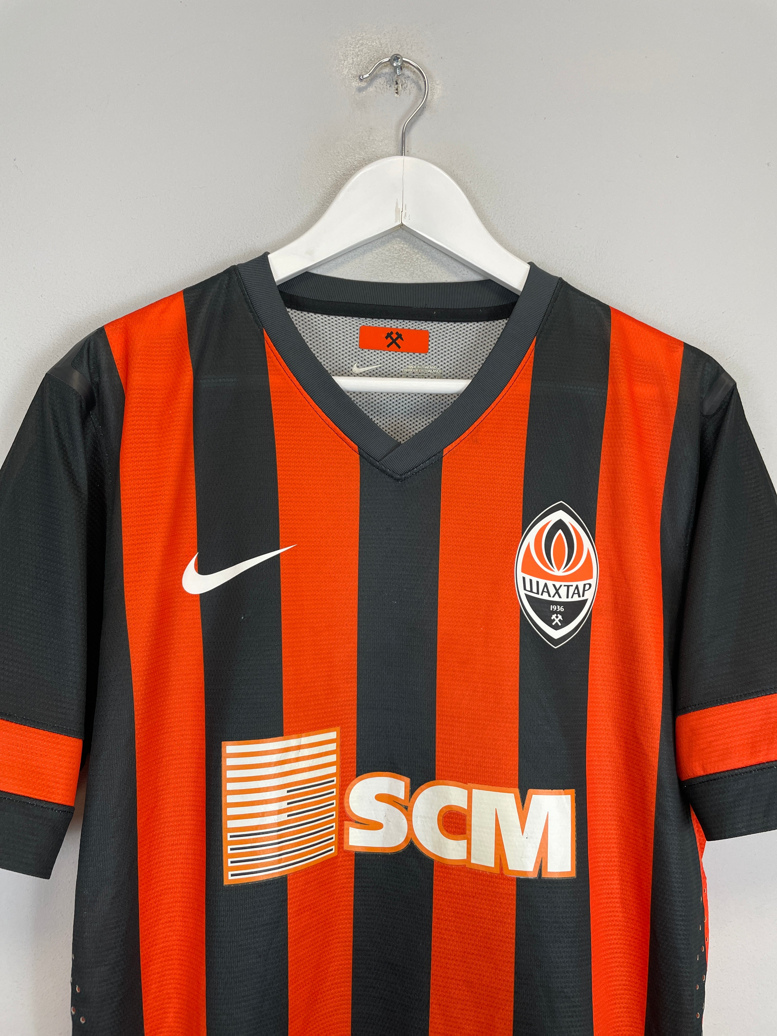 Shop 2010/11 SHAKHTAR DONETSK *PLAYER ISSUE* HOME SHIRT (XL) NIKE, classic football shirts, vintage football shirts & retro soccer jerseys at Cult Kits