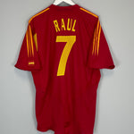 Shop 2004/06 SPAIN RAUL #7 HOME SHIRT (XL) ADIDAS, classic football shirts, vintage football shirts & retro soccer jerseys at Cult Kits