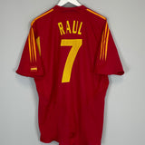 Shop 2004/06 SPAIN RAUL #7 HOME SHIRT (XL) ADIDAS, classic football shirts, vintage football shirts & retro soccer jerseys at Cult Kits