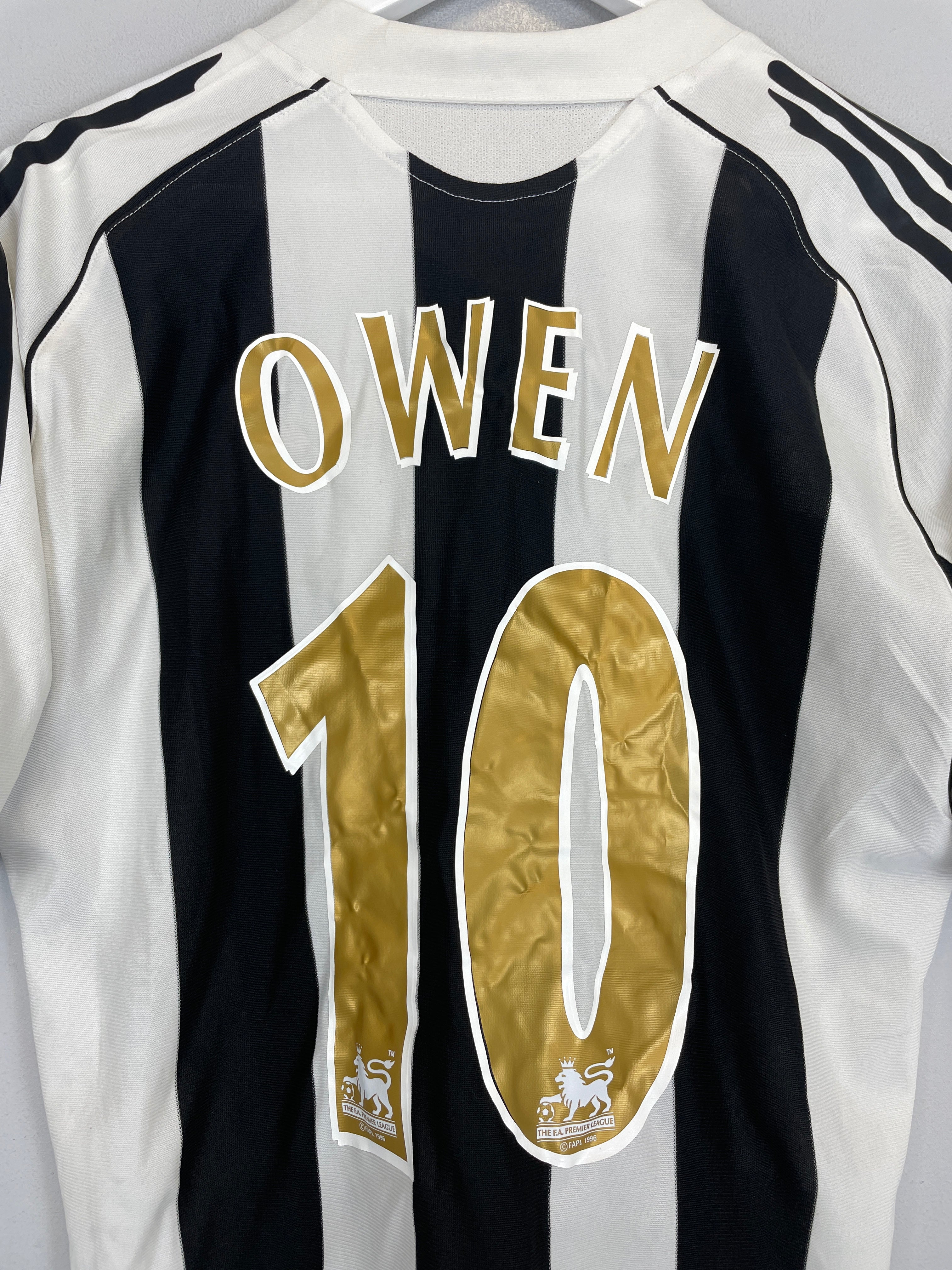 Shop 2005/07 NEWCASTLE UNITED OWEN #10 HOME SHIRT (S) ADIDAS, classic football shirts, vintage football shirts & retro soccer jerseys at Cult Kits