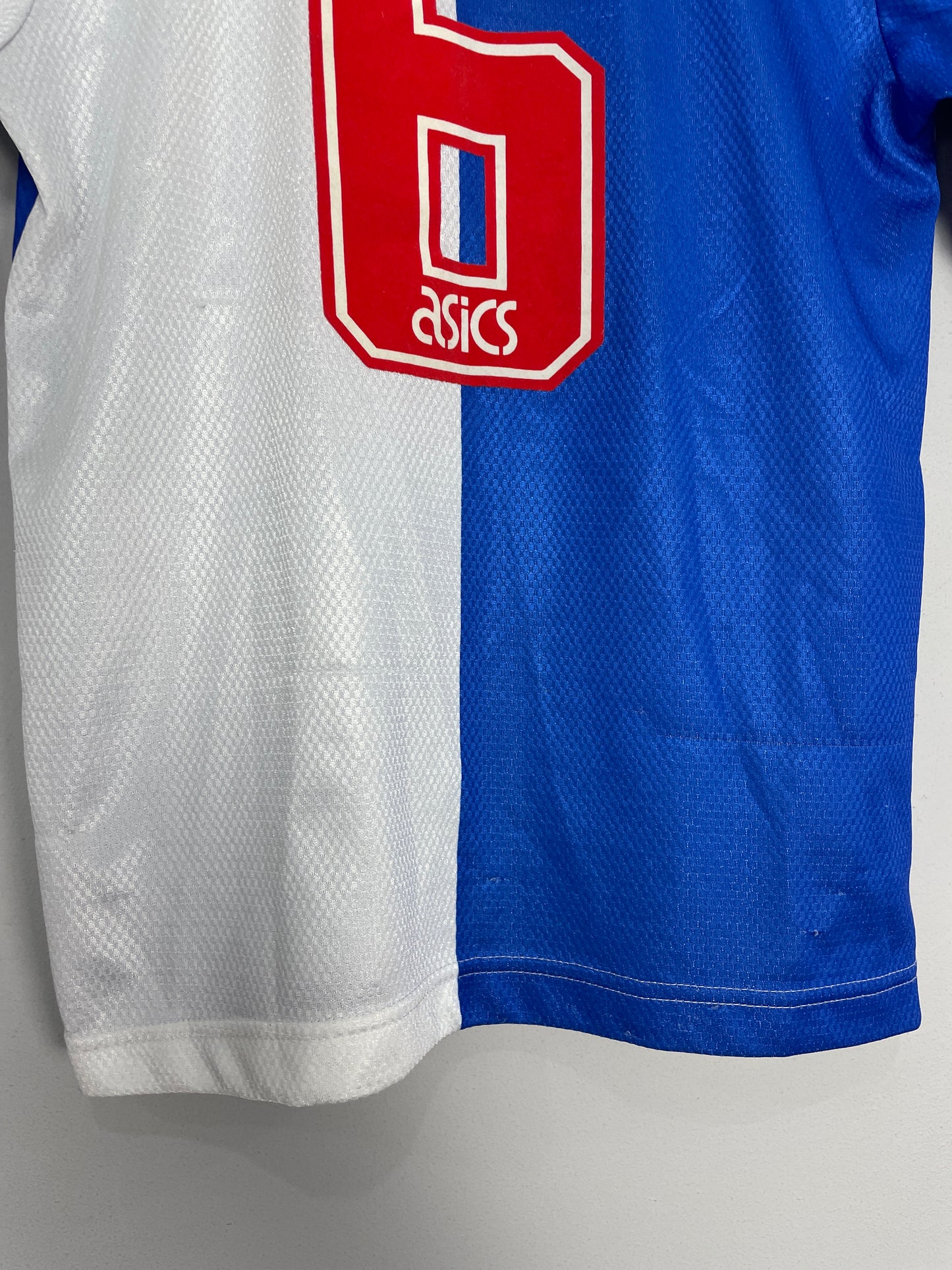 1994/95 BLACKBURN ROVERS LE SAUX #6 HOME SHIRT (L.KIDS) ASICS