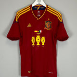 Shop 2012 SPAIN EURO FINAL SHIRT (M) ADIDAS, classic football shirts, vintage football shirts & retro soccer jerseys at Cult Kits