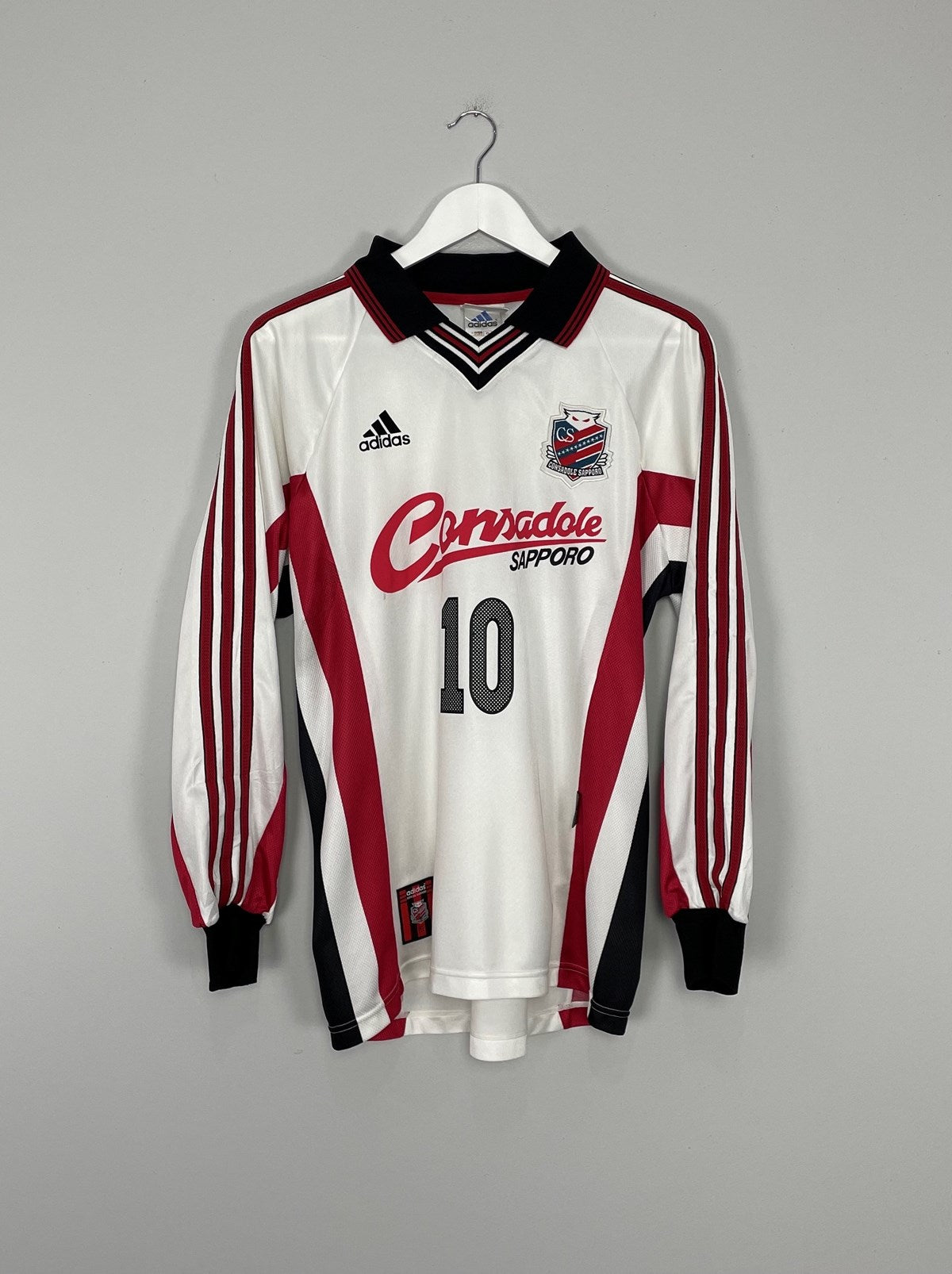 Shop 2000/01 CONSADOLE SAPPORO #10 *PLAYER ISSUE* L/S AWAY SHIRT (M) ADIDAS, classic football shirts, vintage football shirts & retro soccer jerseys at Cult Kits