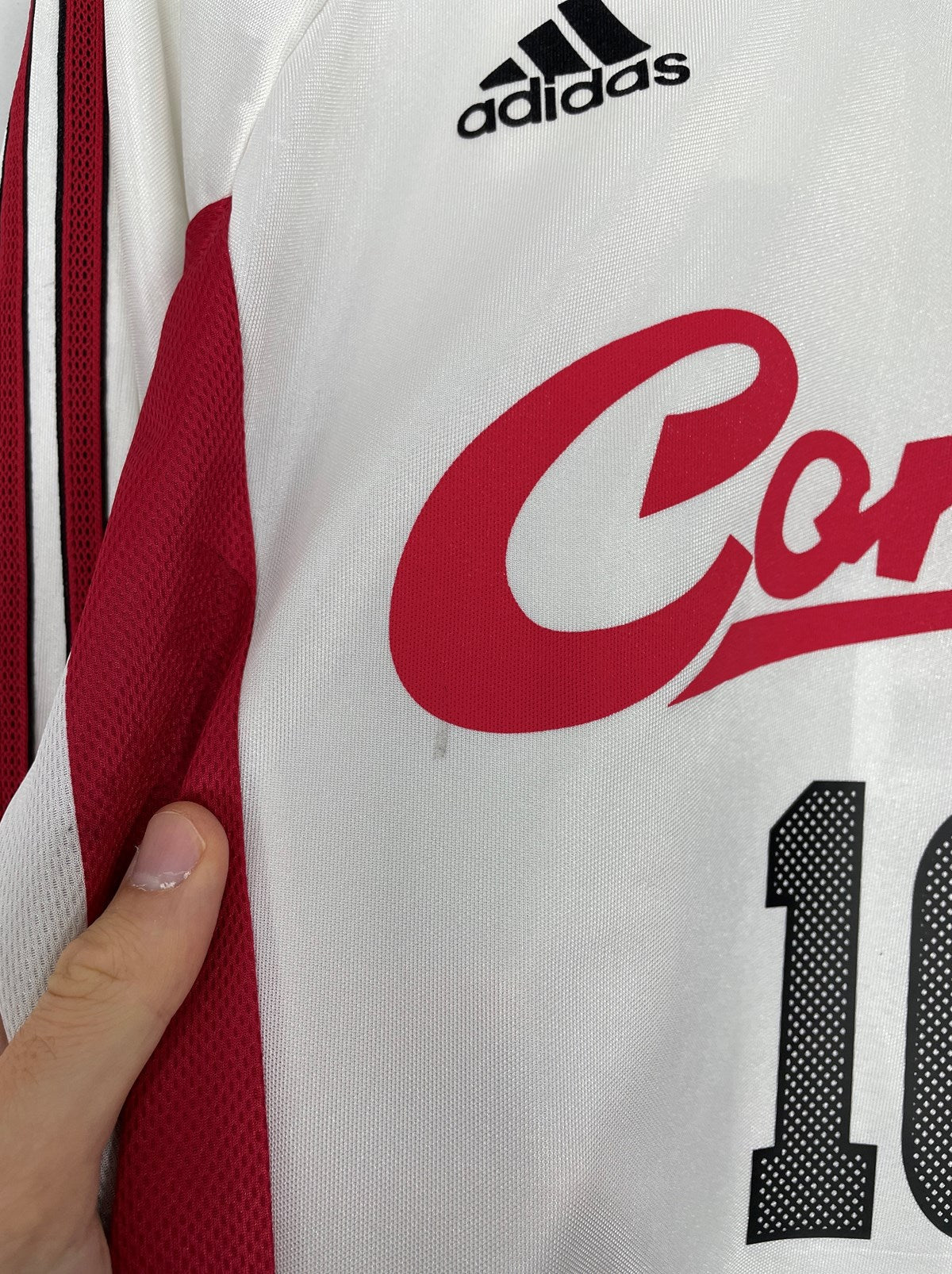Shop 2000/01 CONSADOLE SAPPORO #10 *PLAYER ISSUE* L/S AWAY SHIRT (M) ADIDAS, classic football shirts, vintage football shirts & retro soccer jerseys at Cult Kits