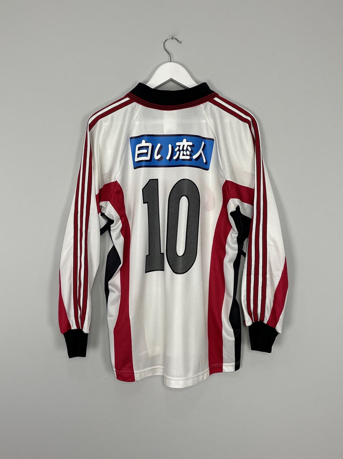 Shop 2000/01 CONSADOLE SAPPORO #10 *PLAYER ISSUE* L/S AWAY SHIRT (M) ADIDAS, classic football shirts, vintage football shirts & retro soccer jerseys at Cult Kits