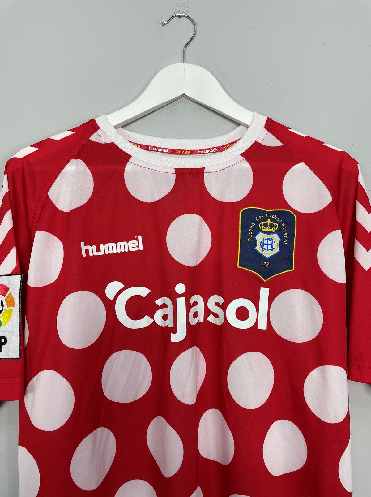 2012/13 RECREATIVO HUELVA AWAY SHIRT (XL) HUMMEL