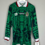 Shop 1998 Mexico *Reissue* L/S Home Shirt (Multiple Sizes) ABA Sport, classic football shirts, vintage football shirts & retro soccer jerseys at Cult Kits