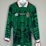 Shop 1998 Mexico *Reissue* L/S Home Shirt (Multiple Sizes) ABA Sport, classic football shirts, vintage football shirts & retro soccer jerseys at Cult Kits