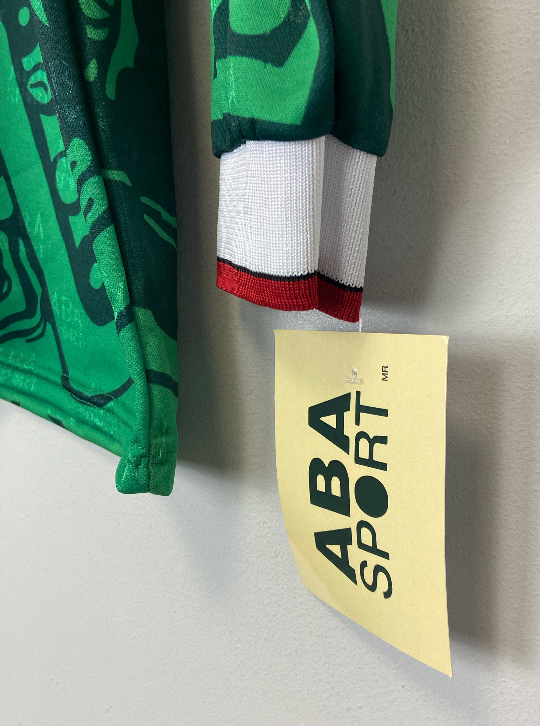 Shop 1998 Mexico *Reissue* L/S Home Shirt (Multiple Sizes) ABA Sport, classic football shirts, vintage football shirts & retro soccer jerseys at Cult Kits