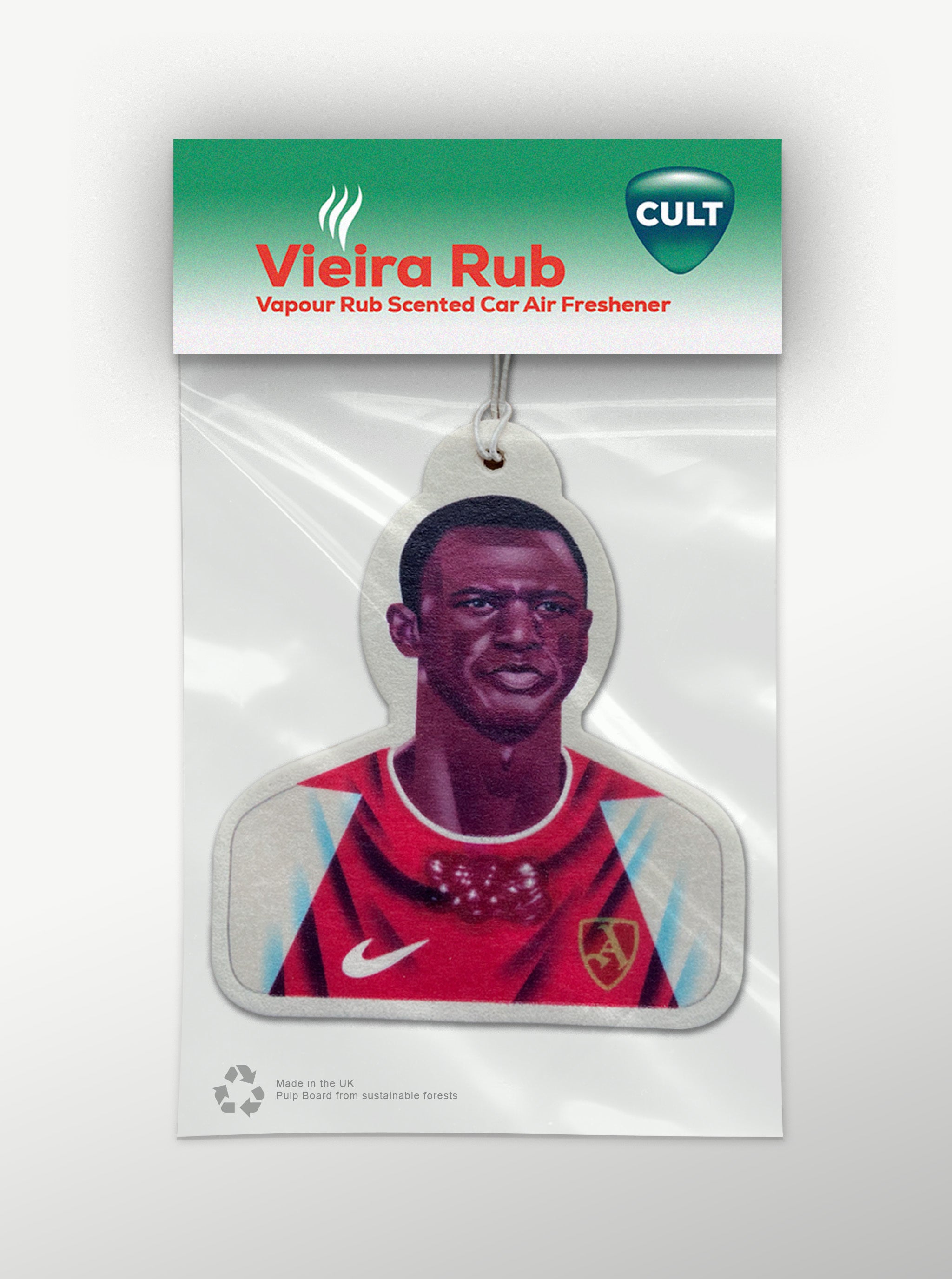 Shop VIEIRA RUB - CAR AIR FRESHENER, classic football shirts, vintage football shirts & retro soccer jerseys at Cult Kits
