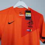 Shop 2013 NETHERLANDS *BNWT* VS ROMANIA HOME SHIRT (S) NIKE, classic football shirts, vintage football shirts & retro soccer jerseys at Cult Kits