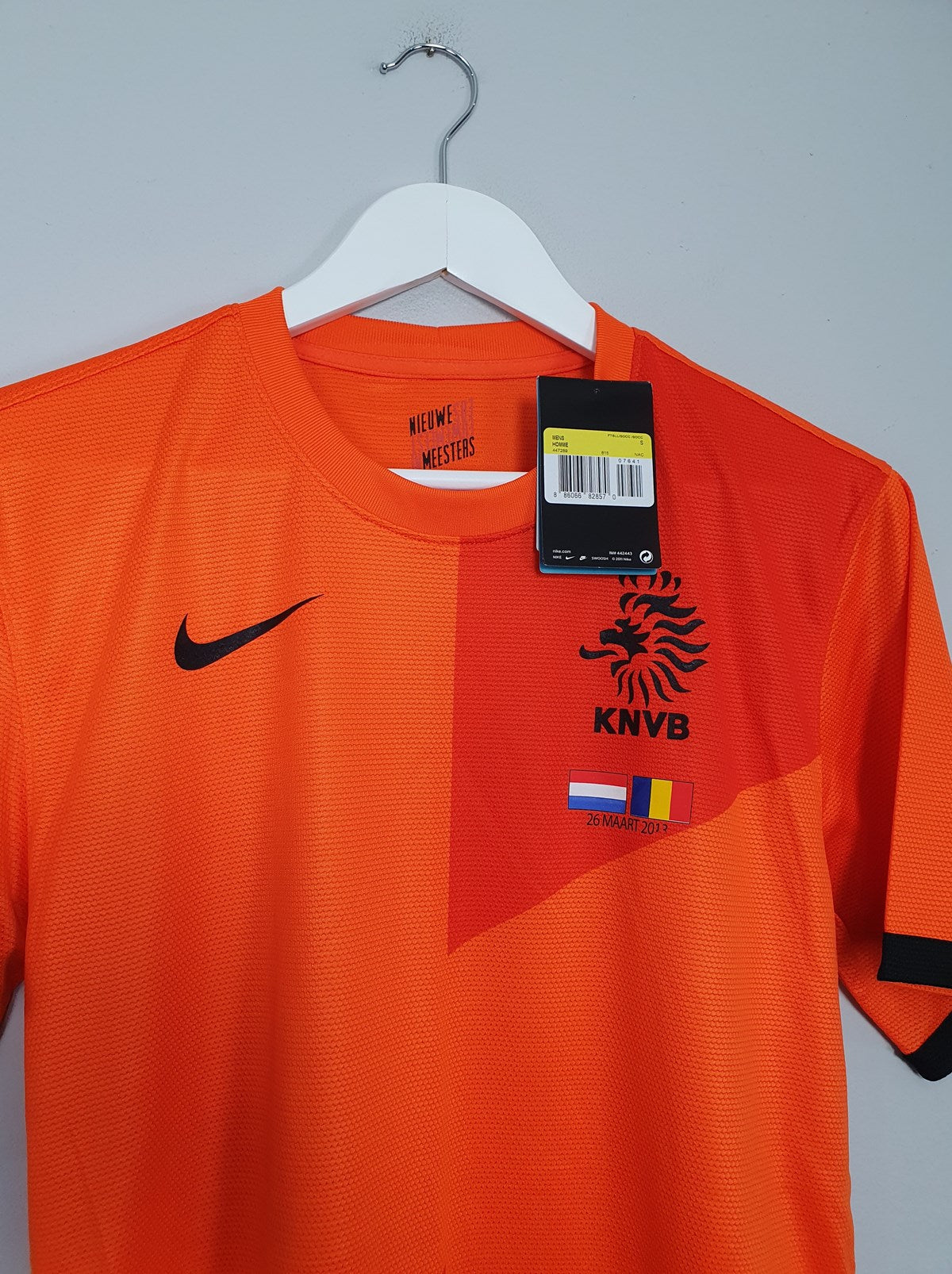 Shop 2013 NETHERLANDS *BNWT* VS ROMANIA HOME SHIRT (S) NIKE, classic football shirts, vintage football shirts & retro soccer jerseys at Cult Kits
