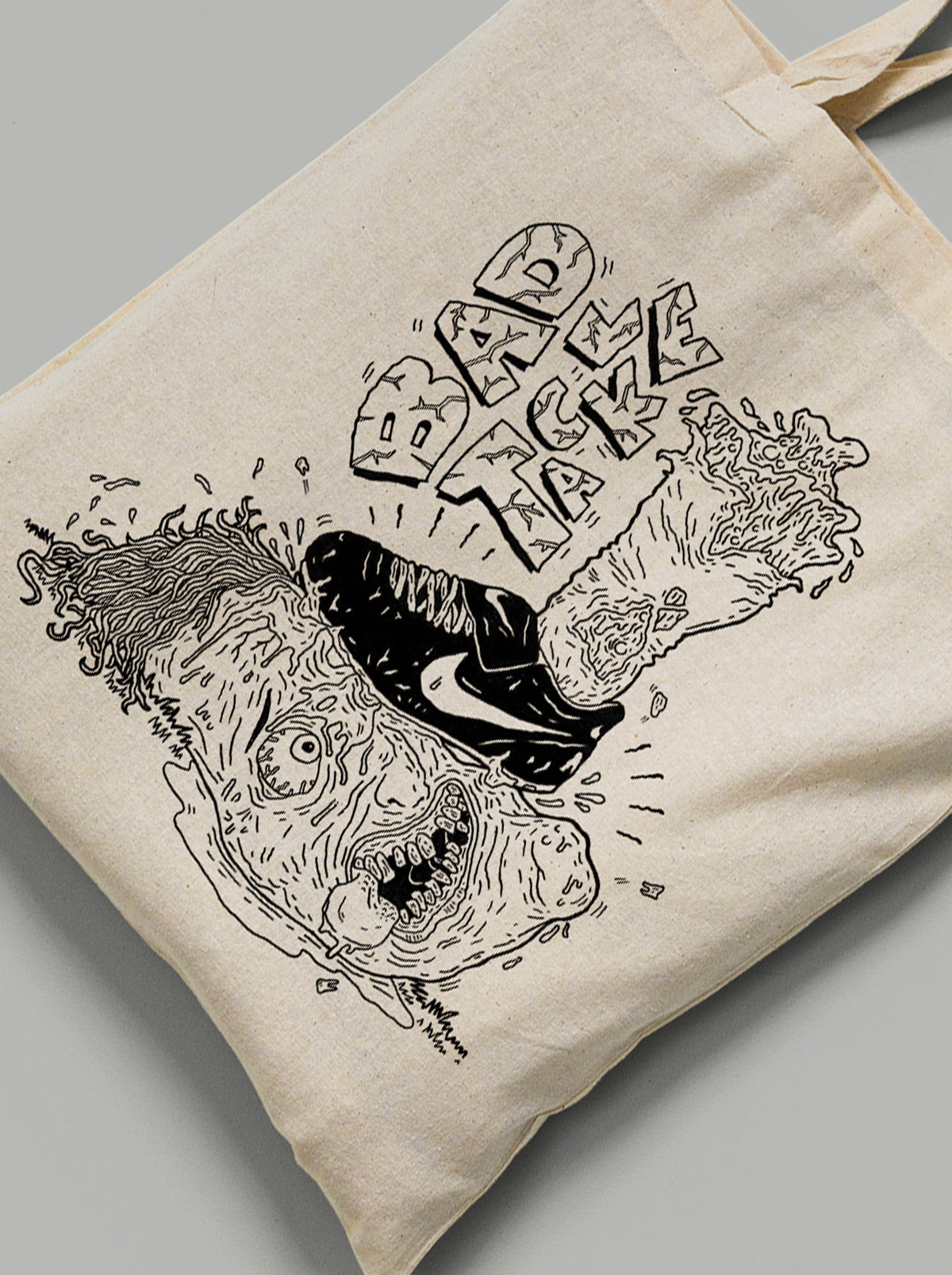 Shop BAD TACKLE – TOTE BAG, classic football shirts, vintage football shirts & retro soccer jerseys at Cult Kits