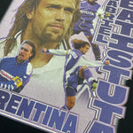 Shop FIORENTINA BATISTUTA BOOTLEG TEE, classic football shirts, vintage football shirts & retro soccer jerseys at Cult Kits