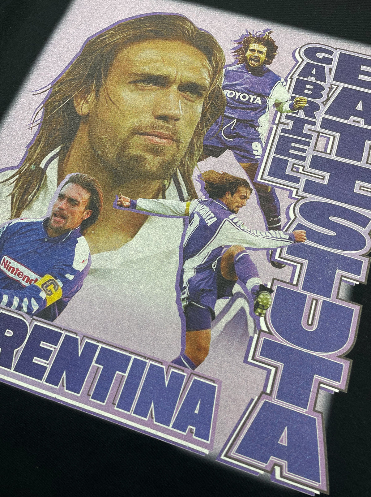 Shop FIORENTINA BATISTUTA BOOTLEG TEE, classic football shirts, vintage football shirts & retro soccer jerseys at Cult Kits